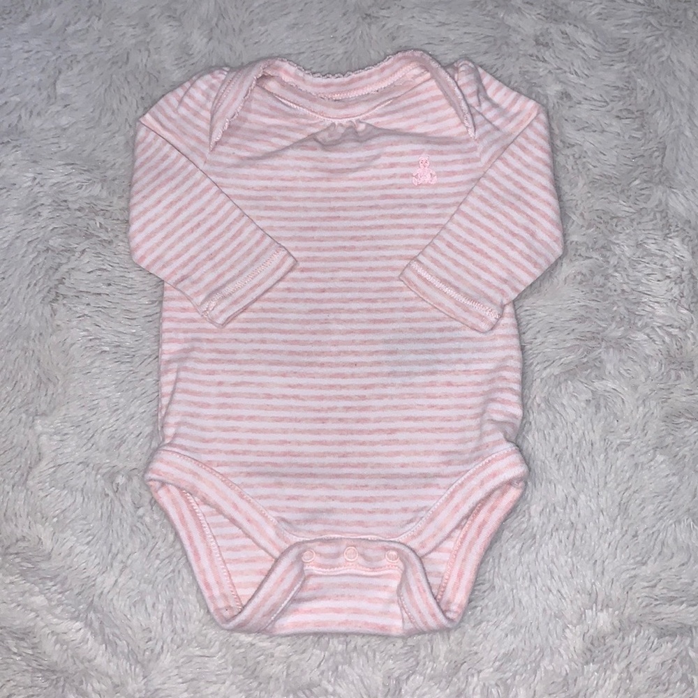 baby gap stripped long sleeve bodysuit